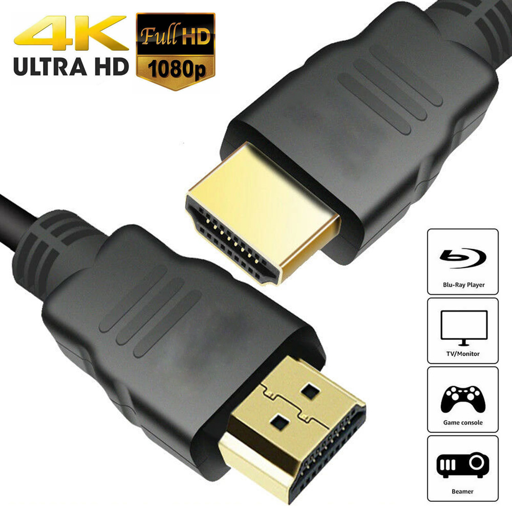 3 Pack HDMI Wires, 5Ft Long, 3D - 4K 2.0 Highspeed 2160P 1080P