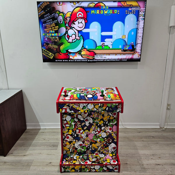 2 Player Super Mario Pedestal Arcade Machine