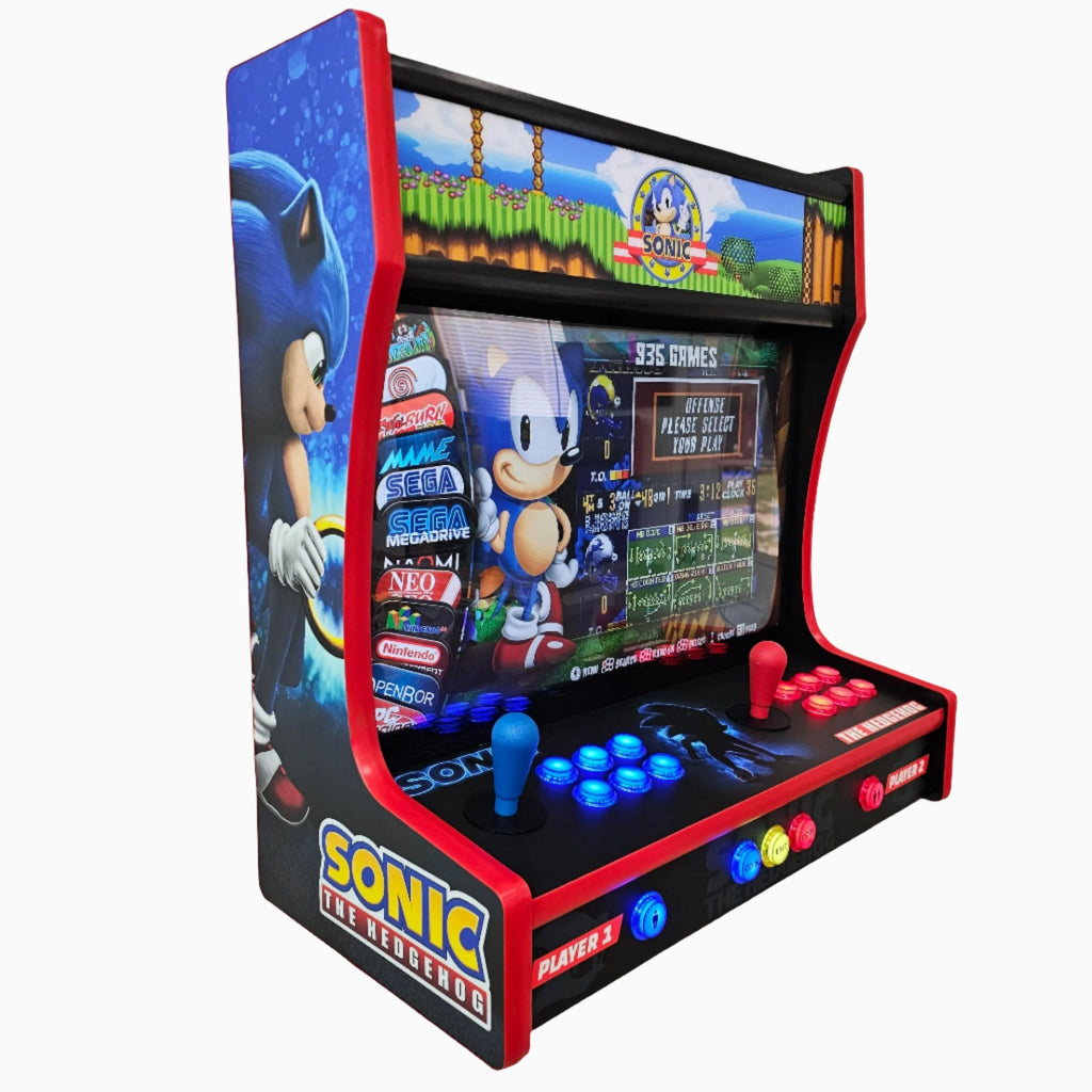 Sonic Themed Wall Mounted Arcade Machine – Quarterless
