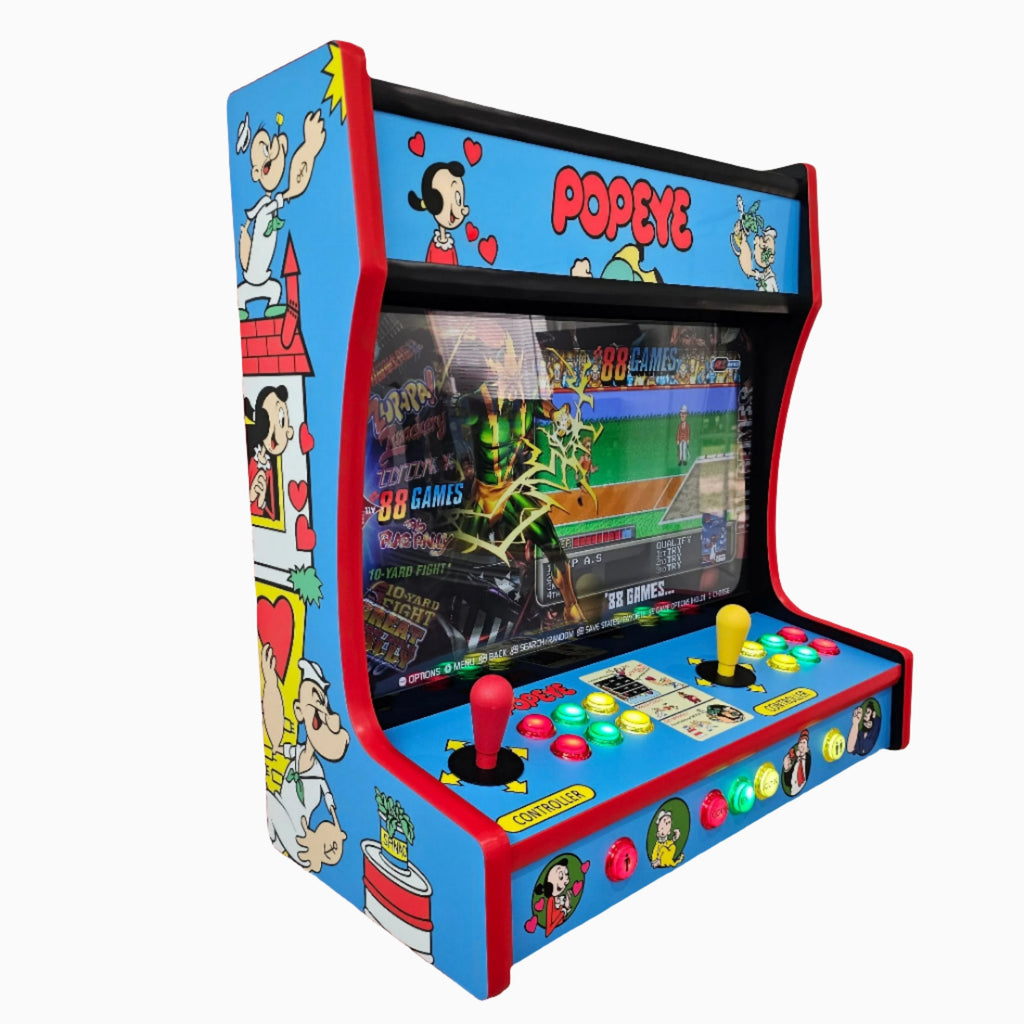 Popeye Themed Wall Mountable Arcade Machine