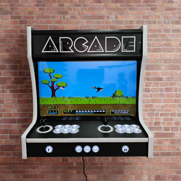 Black Retro Wall Mountable Arcade Machine
