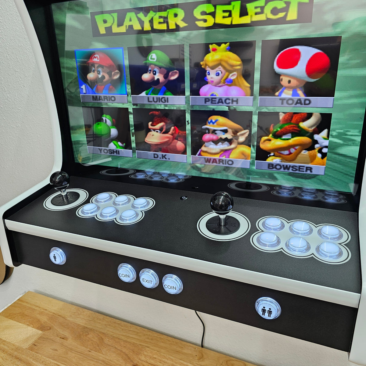 Black Retro Wall Mounted Arcade Machine – Quarterless