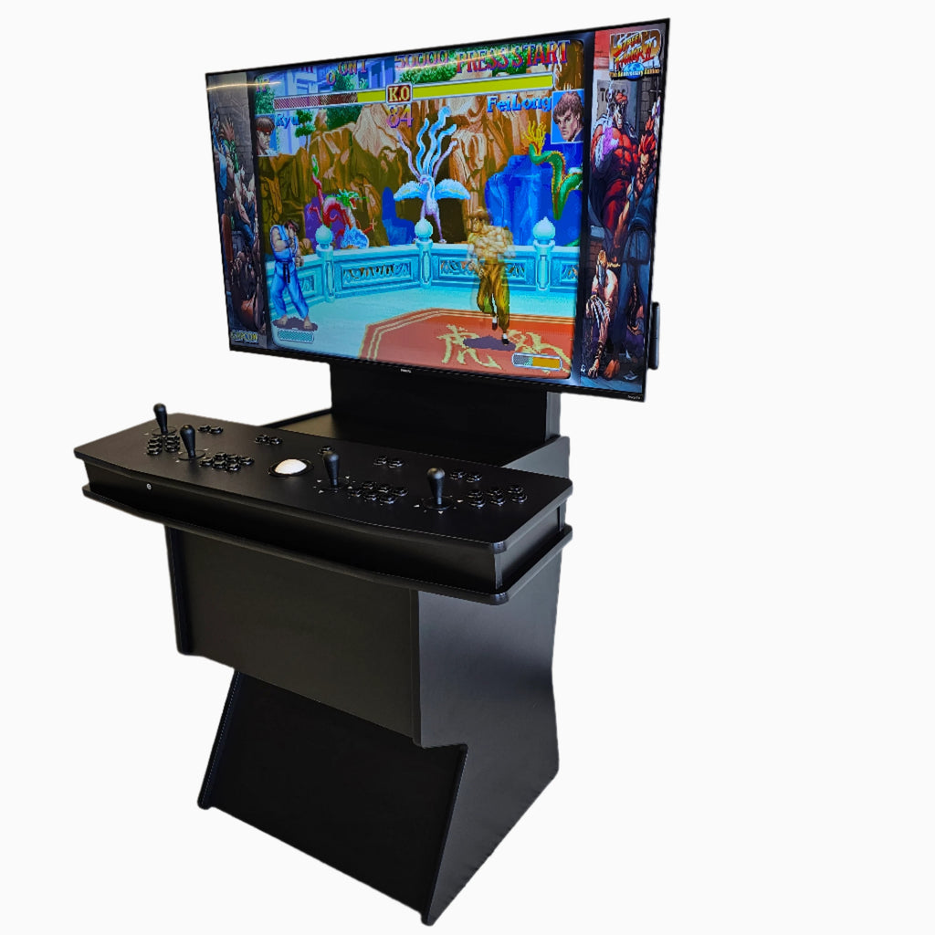 4 Player Arcade Pedestal with attached TV stand