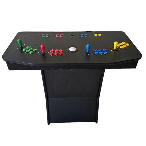 Multicolored non-LED Buttons - 4 Player Pedestal Arcade Machine