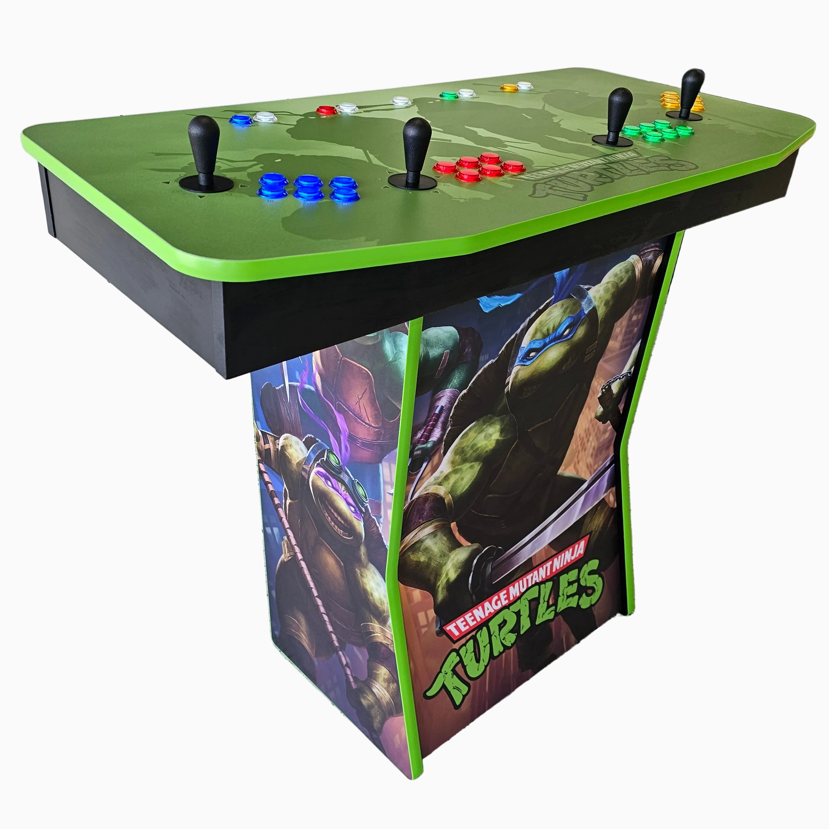 ローラー台 4 Player TMNT Pedestal Arcade Machine – Quarterless