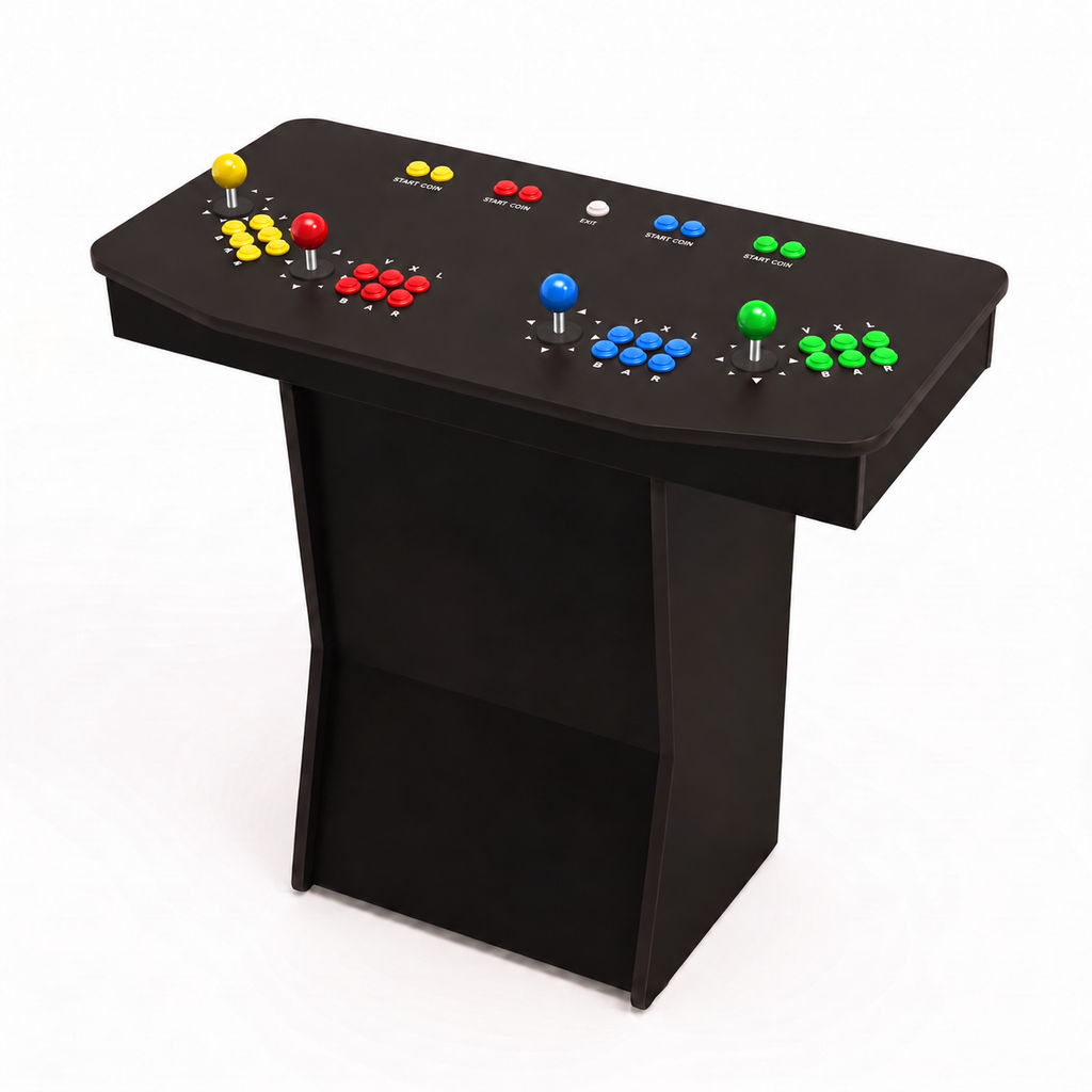 Multicolored - 4 Player Pedestal Arcade Machine