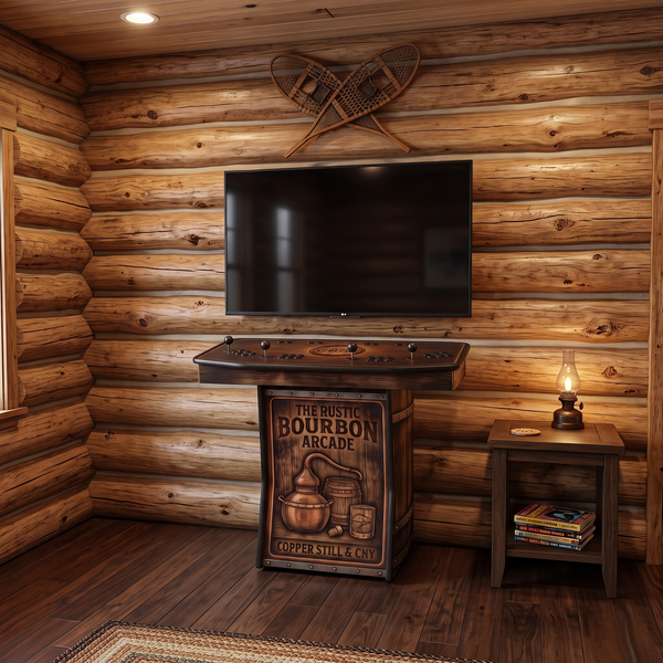 Rustic Bourbon - 4 Player Pedestal Arcade Machine