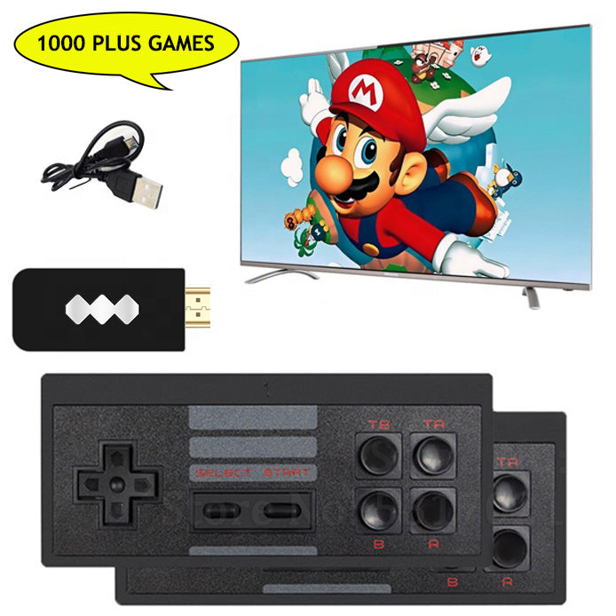 Retro Game Console with 1000+ Built in Games - HDMI Stick
