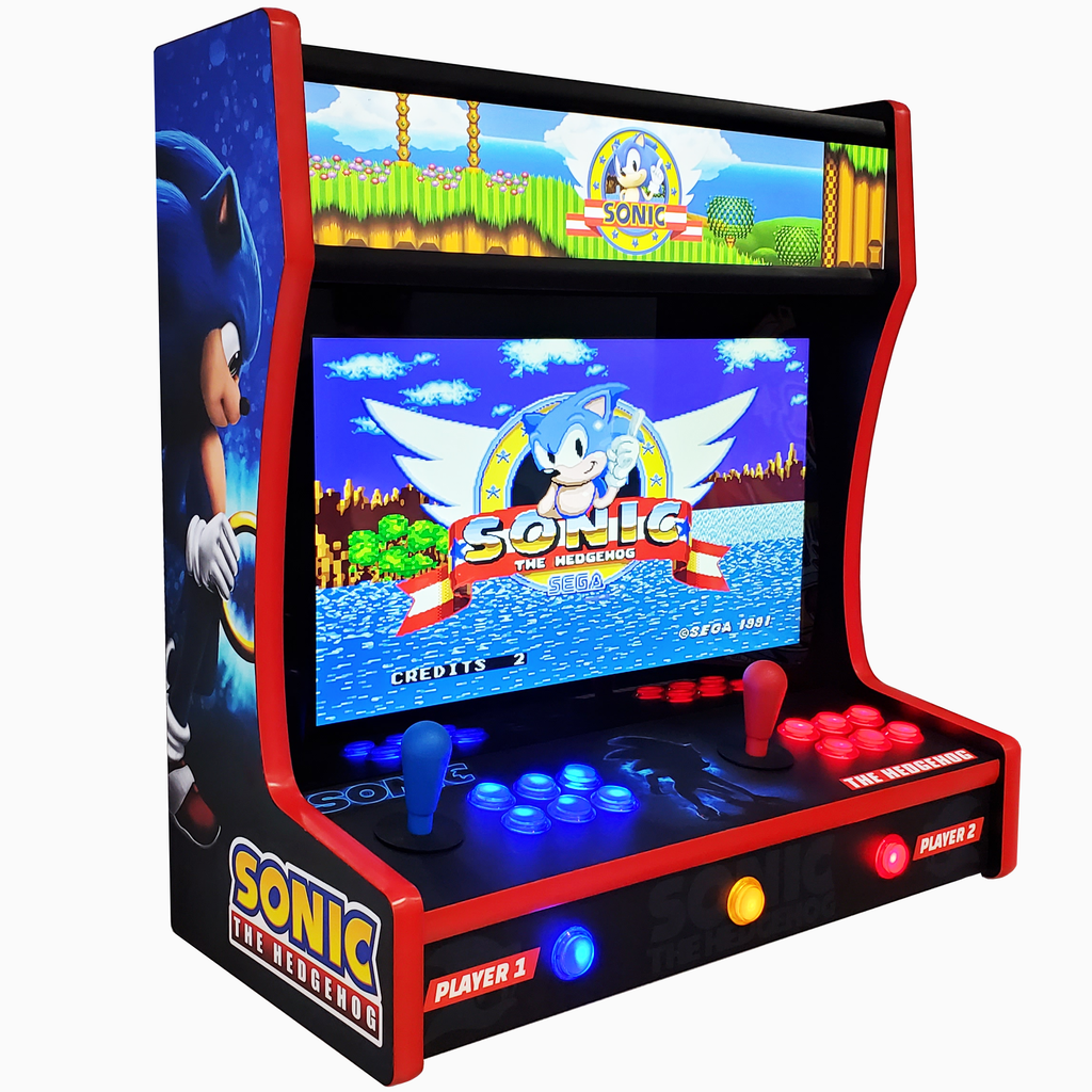 Sonic Themed Wall Mountable Arcade Machine