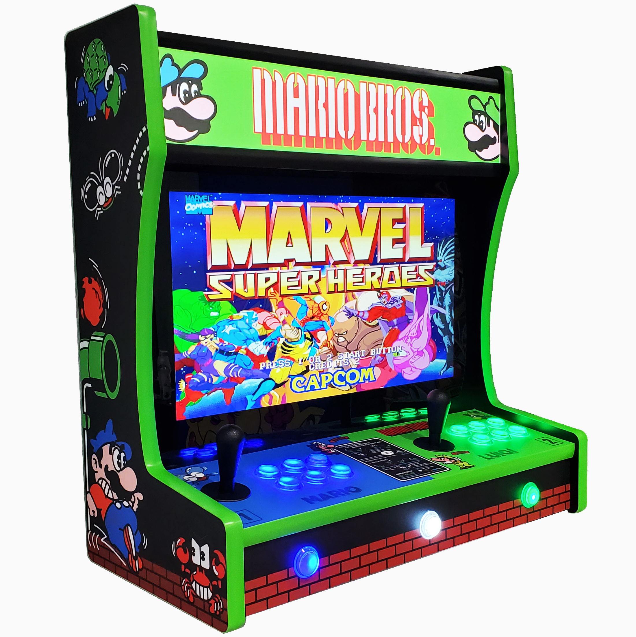 Máquina arcade de pared Mario y Sonic bartop oferta. Máquinas arcade.