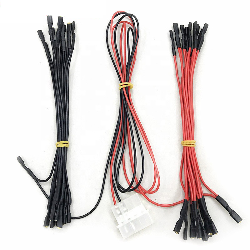 10 Pack of LED Lighting Cables 2.8MM (.110") Daisy Cable with 18 connectors for Arcade Buttons
