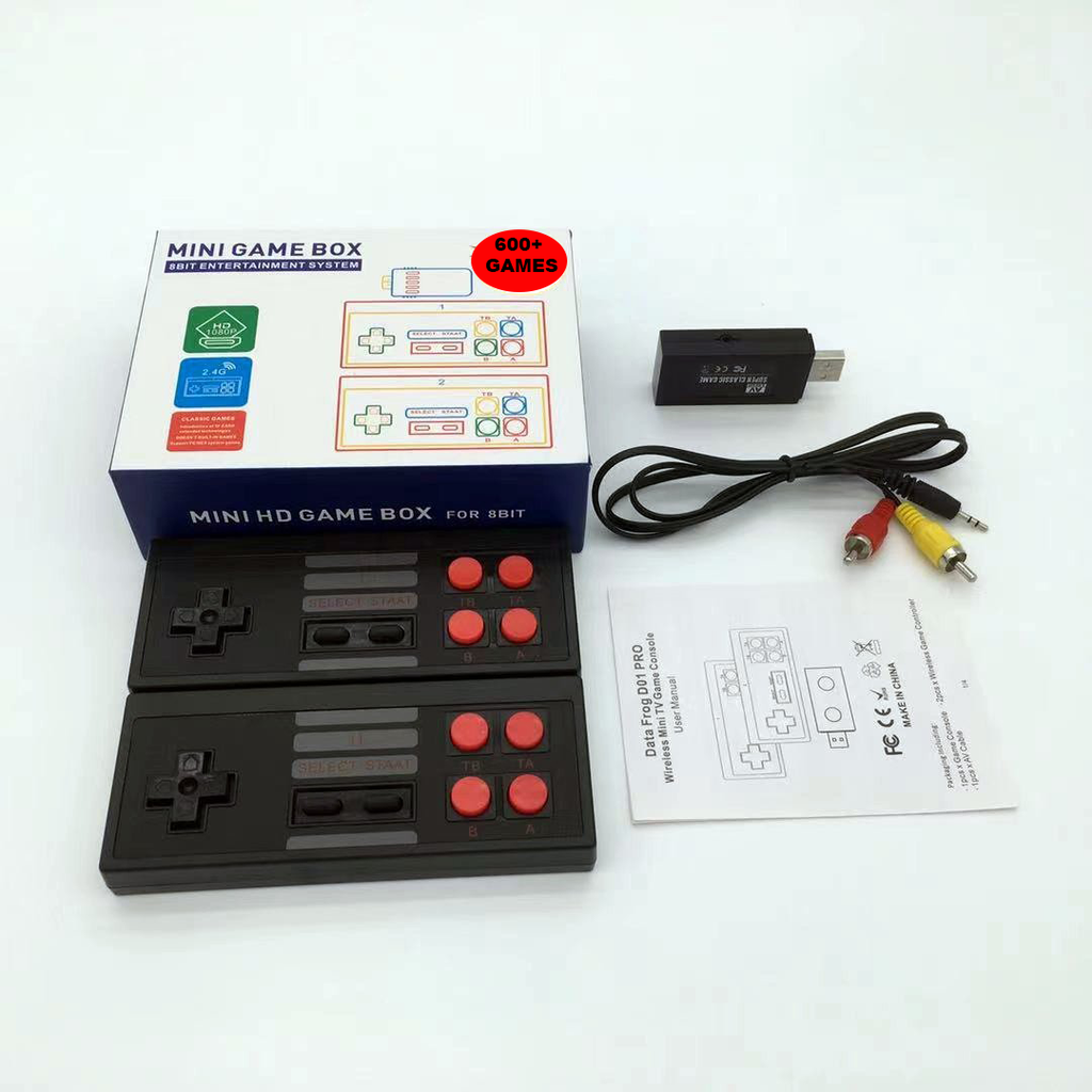 Mini Game Box with 600+ Built in Games - AV Port